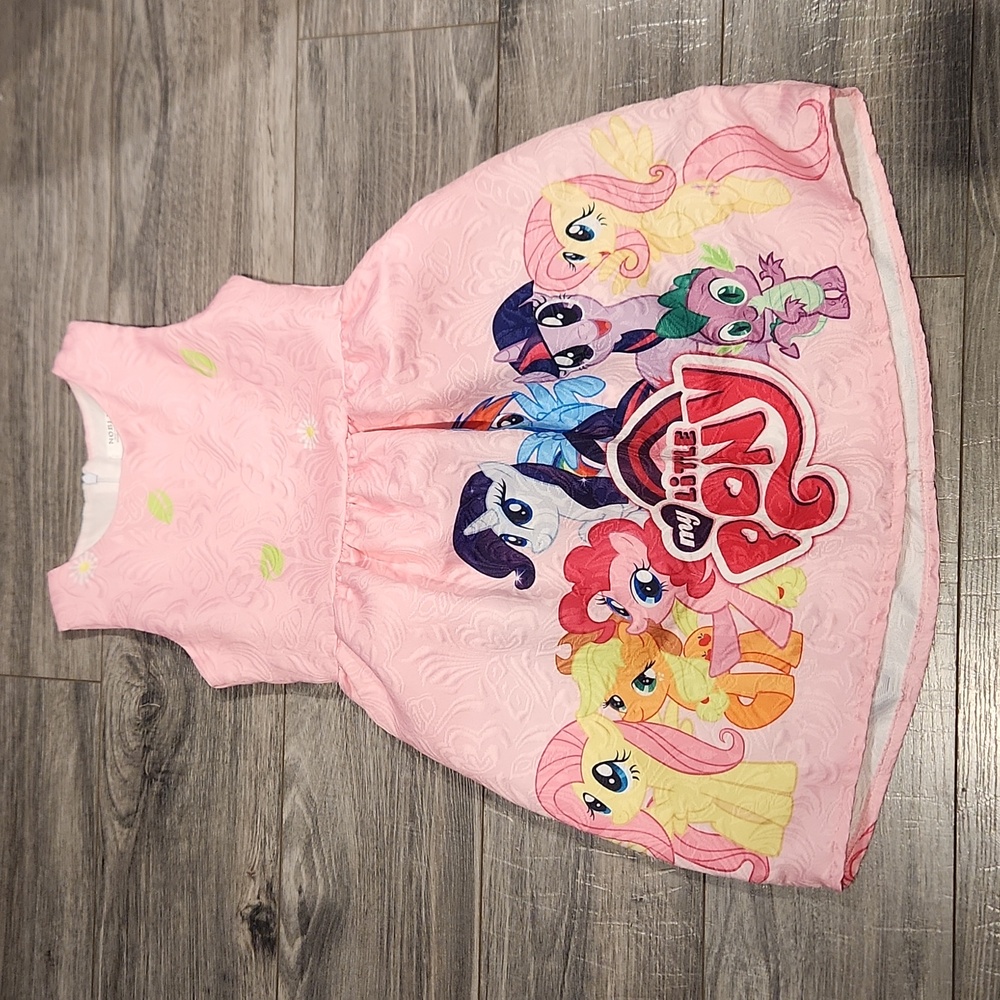 EUC Noble Basic Collection My little Pony Girls sz 130 sleeveless Dress